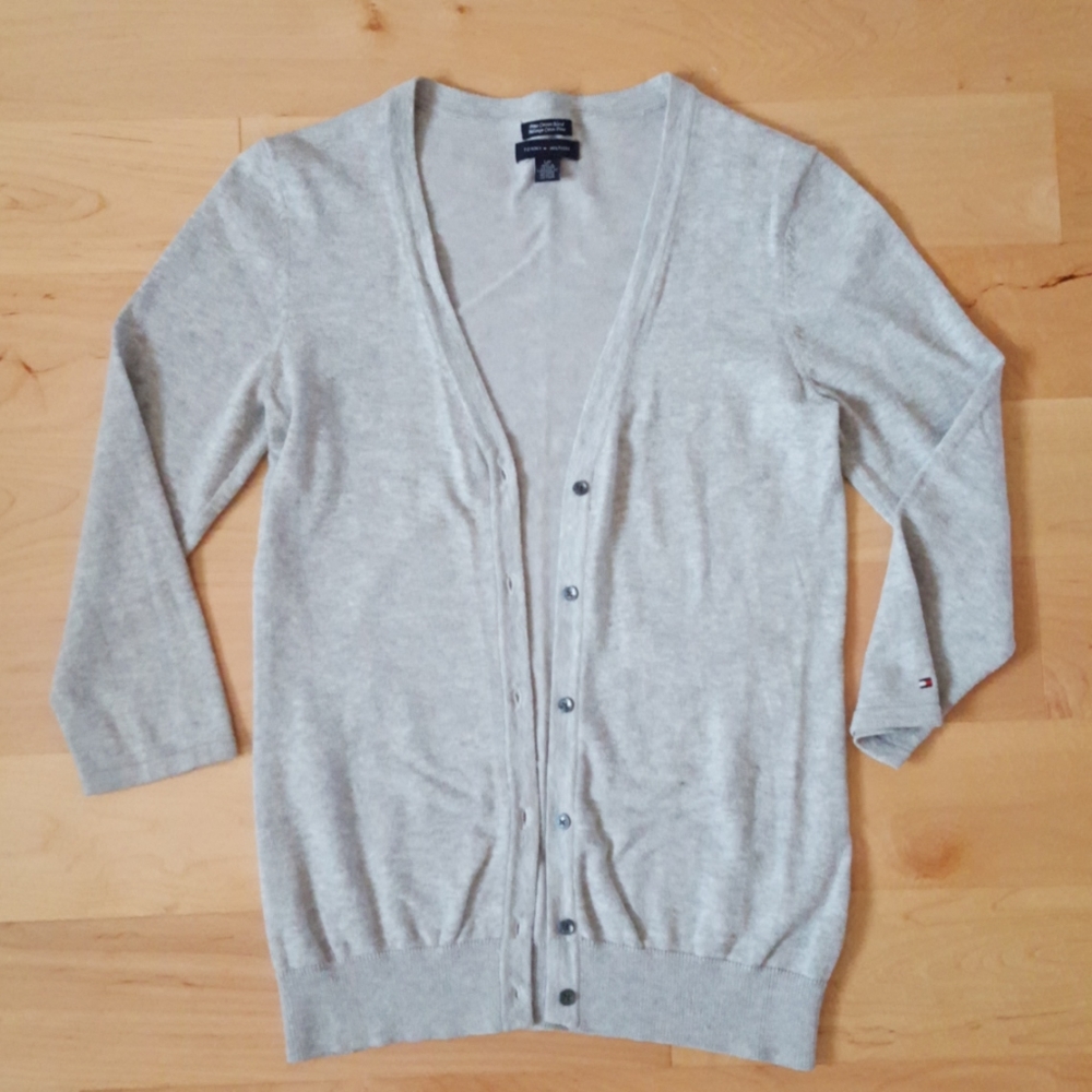 Grey Tommy Hilfiger Cardigan
